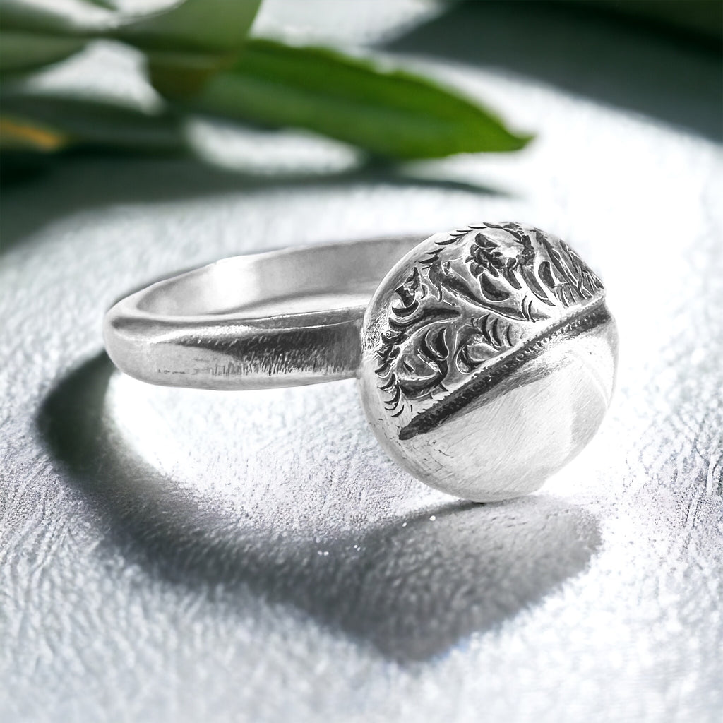 Victorian Sterling Bean Ring