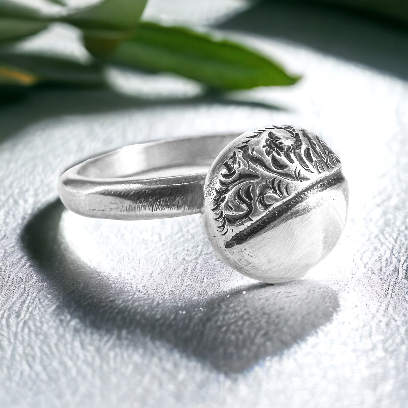 Victorian Sterling Bean Ring