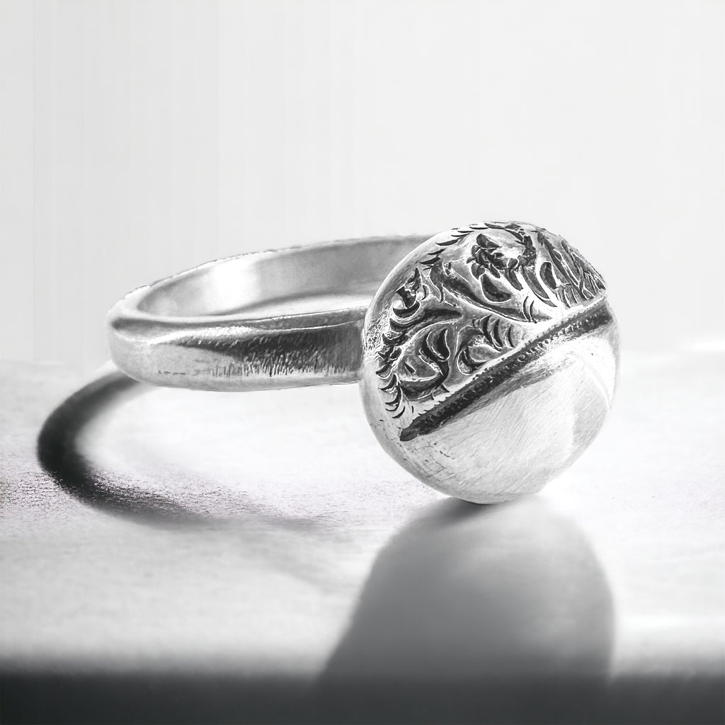 Victorian Sterling Bean Ring