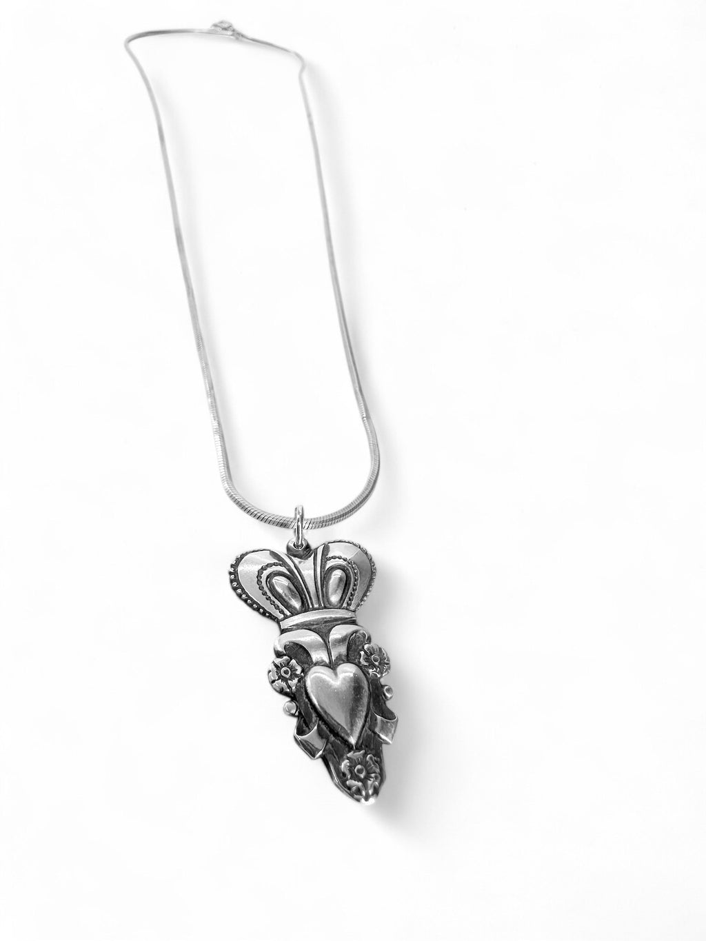 Heart with Crown Pendant