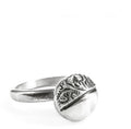 Engraved Button Ring