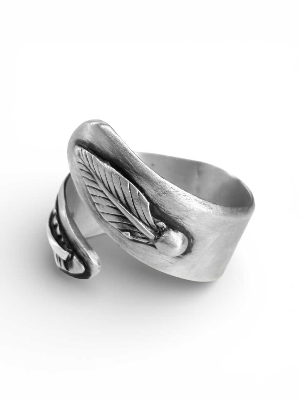 Feather and Leaf Bypass Ring