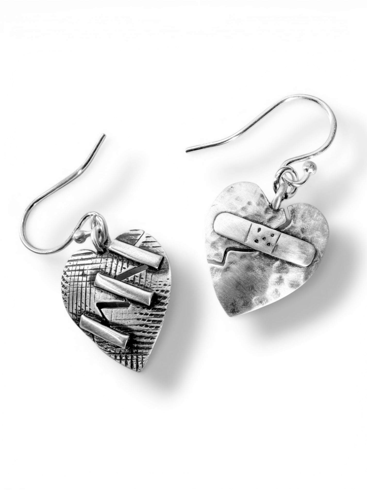 Bandaged Heart Earrings
