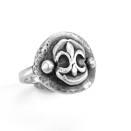 Fleur De Lis Signet Ring