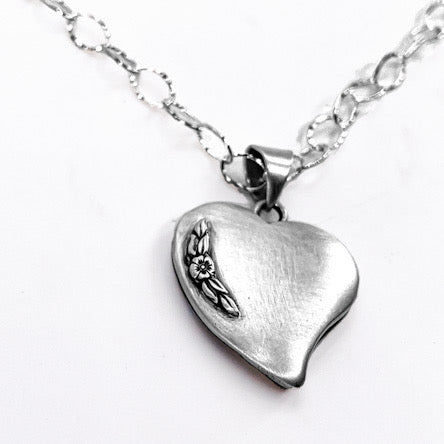 Modern and Vintage Double Sided Heart