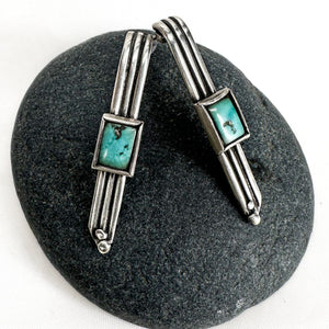 Sterling and turquoise post earrings