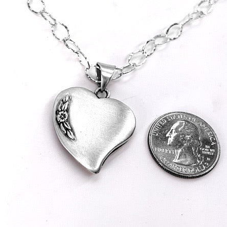 Modern and Vintage Double Sided Heart